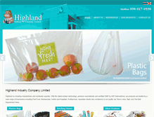 Tablet Screenshot of highlandthai.com